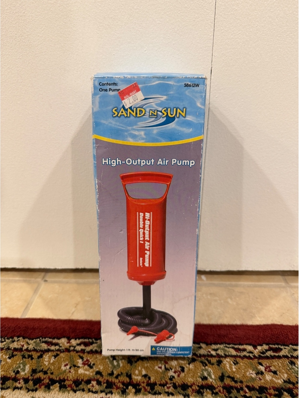 Sand N Sun High-Output Air Pump with Hose and Multiple Nozzle Sizes